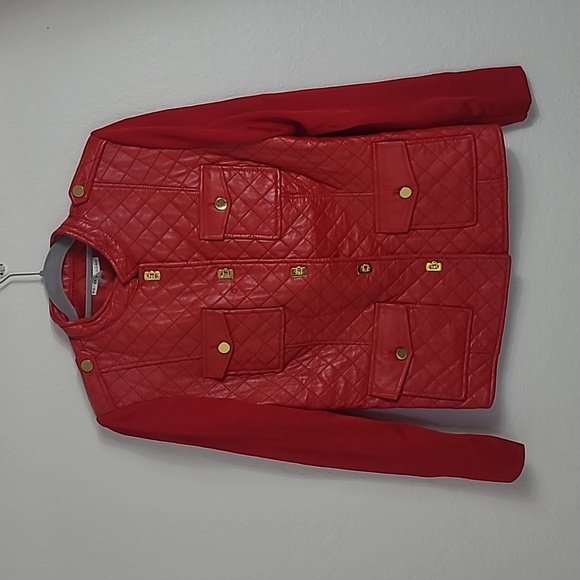 Peter Nygard Jackets & Blazers - Peter nygard red jacket 100% leather size Large